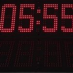 LED-Uhr Einbauvariante