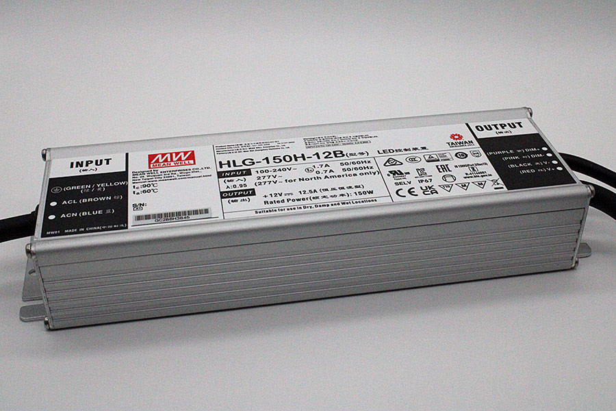 LED Konverter-Mean Well-12 Volt-150 Watt-dimmbar