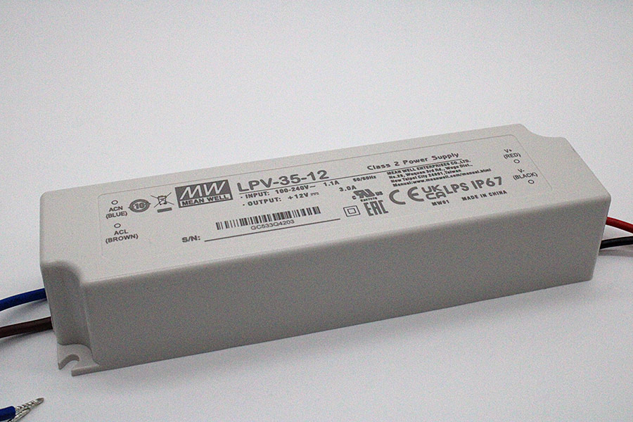 LED Konverter, Mean Well, 12 Volt, 36 Watt