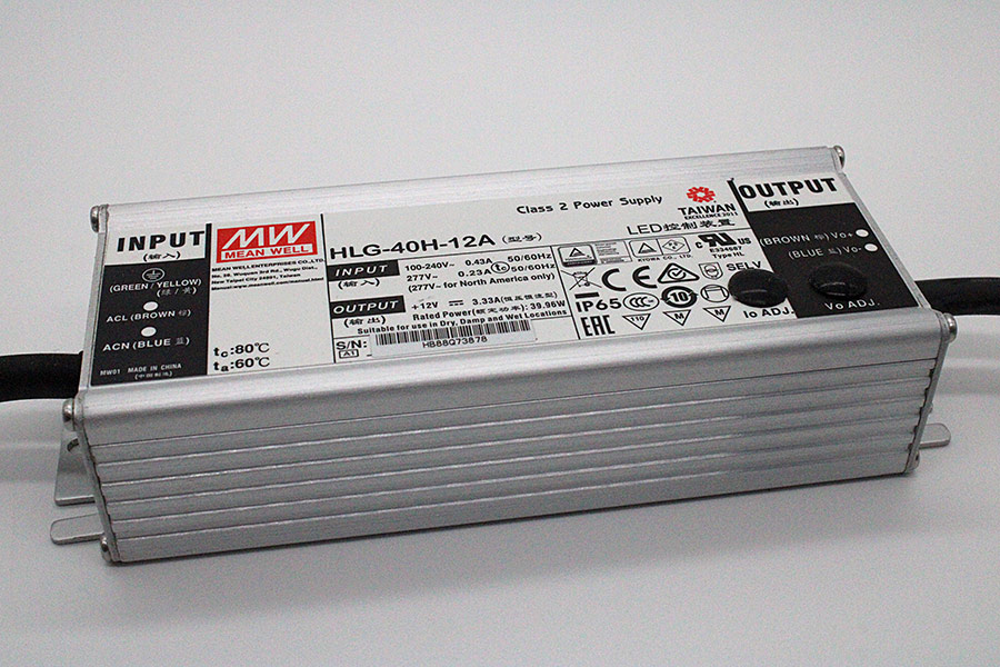 LED Konverter, Mean Well, 12 Volt, 40 Watt, Möbelmontage