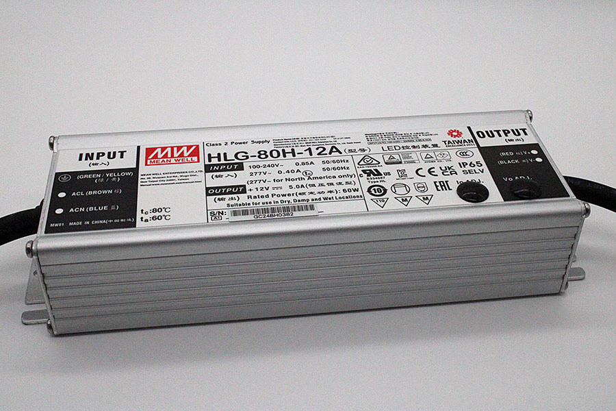 LED Konverter, Mean Well, 12 Volt, 80 Watt, Möbelmontage