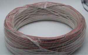 Zwillingsleitung 0,52mm² ws/ws-rt AWG 20